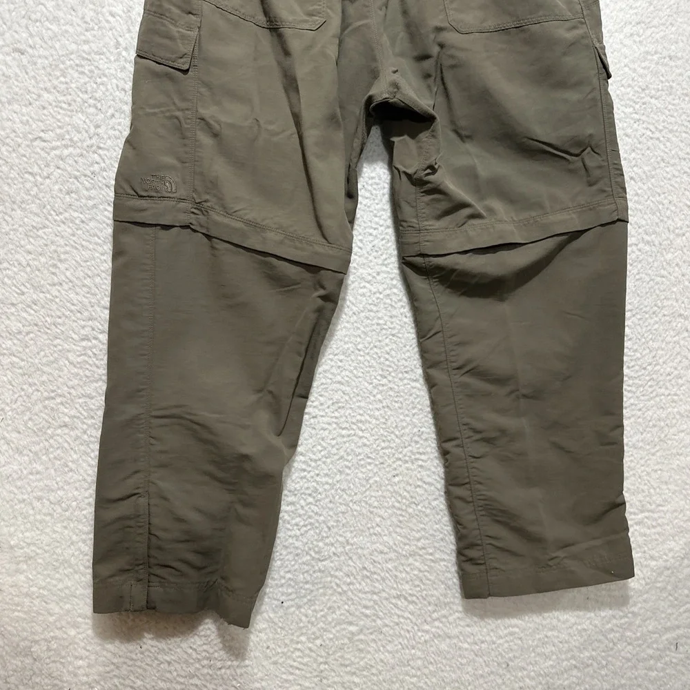 The North Face Men's Pants Size XL Brown Belted Nylon Convertible Hiking Cargo‎